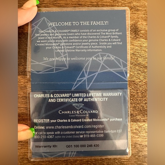 ENGAGEMENT RING DEF FOREVER ONE Charles & Colvard Moissanite 2.0 ct. Ring - Picture 7 of 11